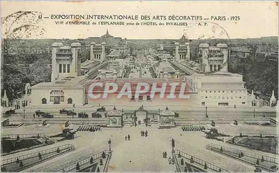 अंतरराष्ट्रीय डिकोरेटिव कला प्रदर्शनी — पेरिस — 1925 — इनवैलिड्स होटल से लिया गया एस्प्लेनेड का एक दृश्य — ए.पी.