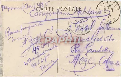 Lyon — Bazylika N.-D. de Fourvière — Façada boczna — Cartier, wyd. — Rewers