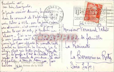 As Armas da Cidade — Rennes — Edição MESNY — Verso