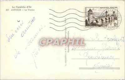 A Corniche d'Or — Anthéor — O Viaduto — L. Gilletta & Cie, Editor Fotográfico — Verso