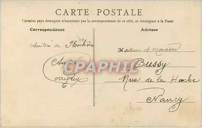 Les Vosges, la Noc — Plombières-les-Bains w swoim Gnieździe — B. F., Paryż — Rewers