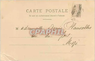 Saint-André de Sangonis (Hérault) — widok wsi z kościołem — J. Loment, fot. Lodève — Rewers