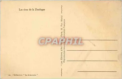 As margens da Dordogne — Coleção 'O Limousin' — Edições d'Art Martel — Verso