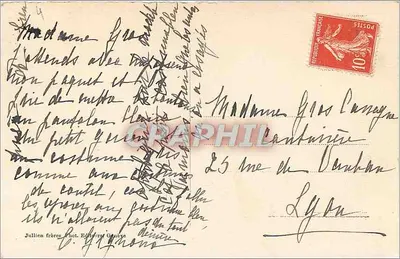 Chamonix — les Praz, de Mont-Blanc en het Brévent gezien vanaf de Flégère — J.J. 7714 — Achterkant