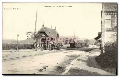 Cabourg — A Estação do Tramway — P. Richier, Ed. Cuen