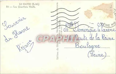 Le Havre (S.M.) — Os Novos Bairro — Éditions du Globe — Verso