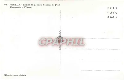 Venetië - Basiliek van S. Maria Gloriosa dei Frari - Monument aan Tiziano — Achterkant