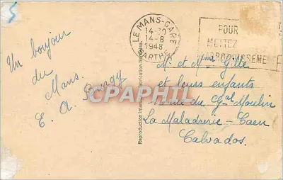 Le Mans — A Sarthe e os cais — Adol — Verso