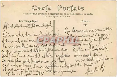 Le Mans — A Estação — Edição L. Joniaux, Le Mans — Verso
