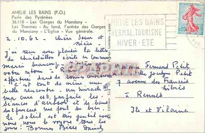 Amélie-les-Bains — Roussillon — Wydawca Zima-Lato — Rewers