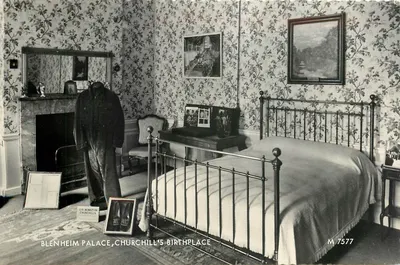Quarto de nascimento do Sir Winston Churchill no Blenheim Palace — Valentin & Sons, n° M 7577