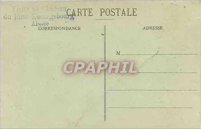 Castelo de Haut-Koenigsbourg — Alsace — editor não identificado — Verso