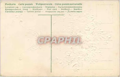 Arranjo de flores — Lembrete — Carta postal universal — Verso