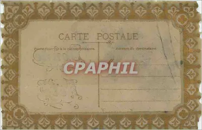 Flor azul — Boa festa — Carta postal — Verso