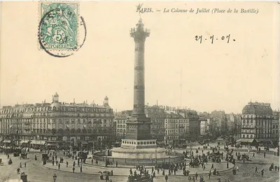Paris — A Coluna de Julho (Praça da Bastilha) — ND Phot