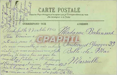 La Rochelle — A Nova Praia com Maré Alta — LL. — N° 103 — Verso