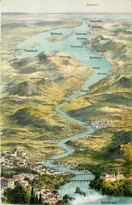 राइनफॉल - बोडेनसी - एयरो व्यू - वेहर्ली ए.-जी., किल्चबर्ग-ज़्यूरिख