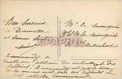 Deauville — A Praia das Flores — O Hotel Normandy — editor C.A.P. n°279 — Verso