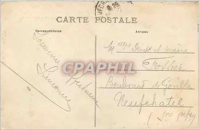 Dieppe — Mieszkalnie rybaków w falisie i ścieżka prowadząca do kaplicy Bon-Secours — wydawca nieznany, nr 73 — Rewers