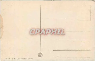 Lion Lucerny — pomnik bohaterów szwajcarskich — Wehrli-Verlag, Kitchberg b. Zurych — Rewers