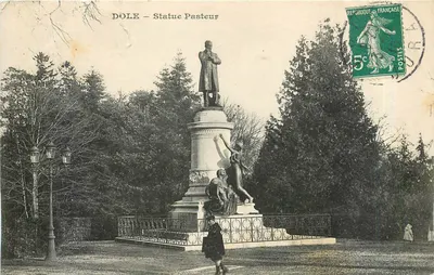 Dole — Estátua de Pasteur — Editor não identificado, número de série não visível