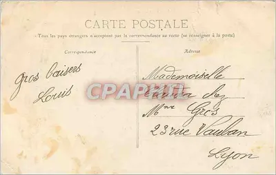 Dole — Estátua de Pasteur — Editor não identificado, número de série não visível — Verso