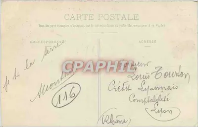 La Meije (3.987 m) — montanha alpina — E. Reynaud, Editor, Chambéry, n° 1248 — Verso