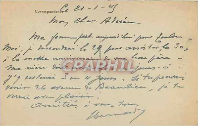 Matour — Wodospad Grande Moulin — Wydawnictwo Chammes, nr 878 — Rewers