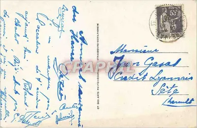 A Praia de Ste-Adresse e o Lain de Sucre — Le Havre — CPH Strasbourg-Schiltigheim n°9 — Verso