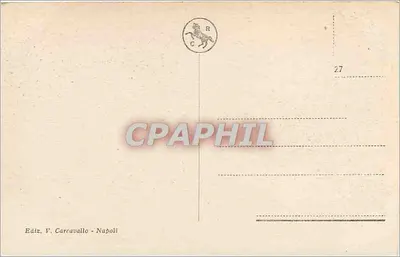 Vesúvio visto da Litorânea — Nápoles — Ediz. V. Carravallo — Verso