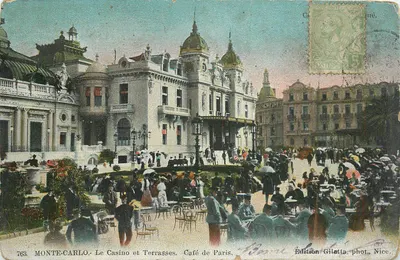 Monte-Carlo - O Casino e Terrasses. Café de Paris — Edição Giletta, fot. Nice.
