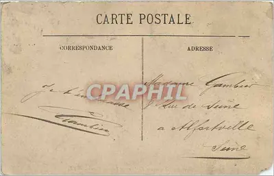 Cherbourg — Plac Zamkowy i Teatr — Dzień targowy — LL. — Rewers