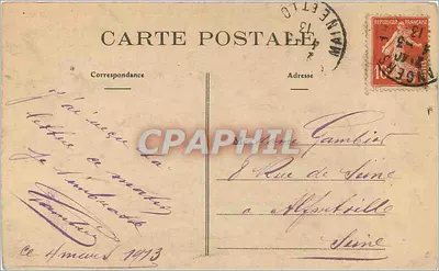 Angers - Igreja de Nossa Senhora — N.G. — n°10 — Verso