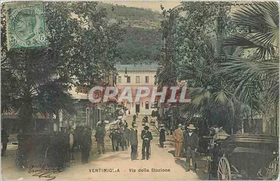 Ventimiglia - Via della Stazione — editor A. Cariello Ventimiglia, número de série não visível