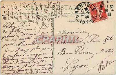 Grenoble — Ogólny widok — L.V. & Cie — Rewers
