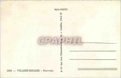Villers-Bocage — Lembrete — Cie des Arts Photomécaniques, Paris — Verso