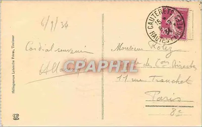 PYRÉNÉES - TROJKA W WYSOKICH GÓRACH — Héliogravure Labonche Frères, seria Hélio 892 — Rewers