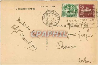 Périgueux — Ruiny zamku Barrière — L.L. — Rewers