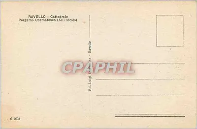 Ravello - Katedra - Pergama Cosmatesque (XIII wiek) — Rewers