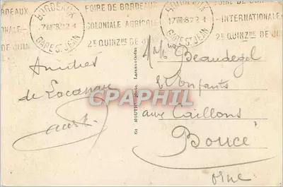 Lacanau-Océan (Gironde) — I pini torciti — Editore MOUTIC — Verso