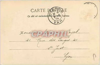 Hyères - Aloë in bloei - Uitgave Giletta, fot. Suce — Achterkant