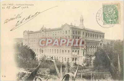 NICE - O Grande Seminário — Bilhete postal antigo n°278, editada por T.B.