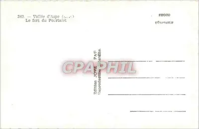 Fort Pourtalet — Dolina Aspe (Pyrénées-Atlantiques) — Wydawnictwo Paryż — Rewers