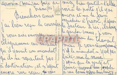 Ogólny widok Camarès (Francja) — wydawca Les Éditions M.A. Chasse, nr 15 — Rewers