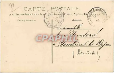 Avallon — la Caisse d'Épargne — Collection L. B. Avallon — Verso