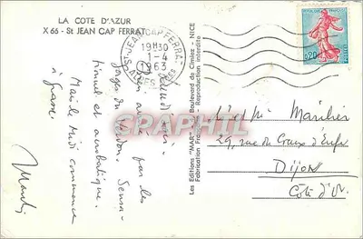 St Jean — Cap-Ferrat — Les Éditions 'MAR' — Verso