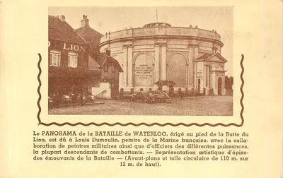 Panorama da Batalha de Waterloo — Butte do Leão — editor Bruxelas (Pl. Reuppe) — n° 20