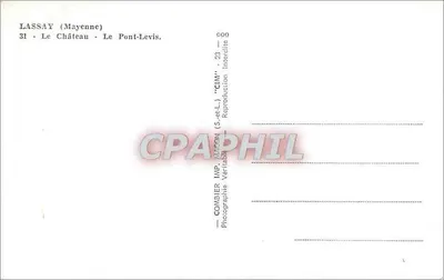 Lassay (Mayenne) — Zamek - Most Levis — Combier (S-et-L) - CIM — Rewers