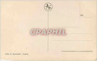 Napoli - Castello di Maschio Angioino — wydawca V. Carcavallo — Rewers