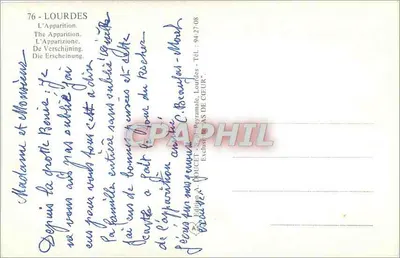 Lourdes — A Aparição da Nossa Senhora — Editor IRIS — Verso